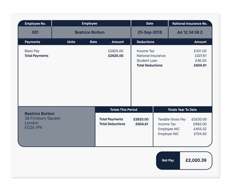 finance payslip